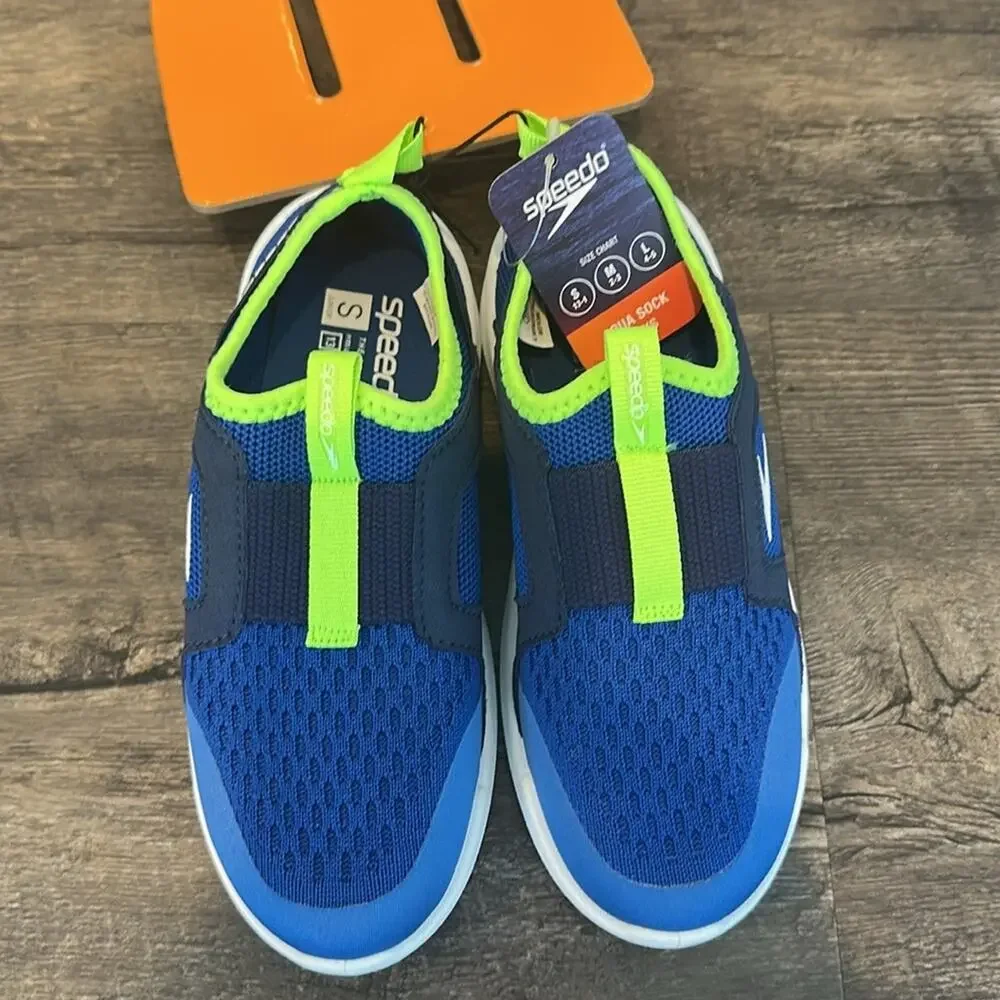 Speedo Junior Small‎ Pull-On Picton Blue/Navy Aqua Sock Water Shoes